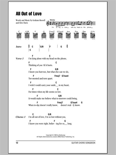 all out love chords|all out of love air supply chords.